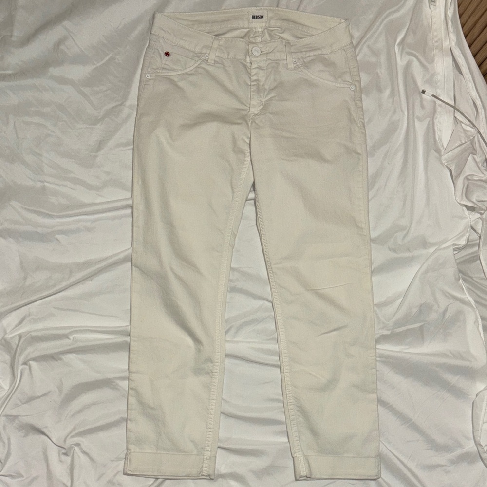 Hudson Jeans Women's Off-White Straight Leg Jeans